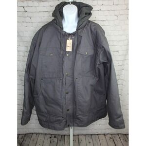 NEW Red Head Men's Lined Hooded Jacket Size 3XL Black Zip Up Work Farm Barn NWT